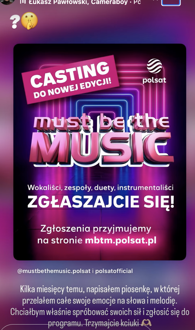 Cameraboy startuje do Must Be The Music