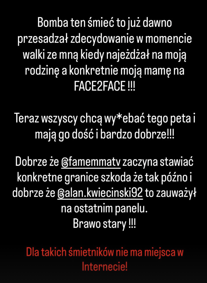 Cameraboy nie przebiera w słowach