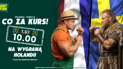 176 PLN na konto główne za wygraną Holandii ze Szwecją