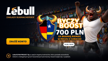 Bonus 700 PLN za gola Niemiec z Curacao