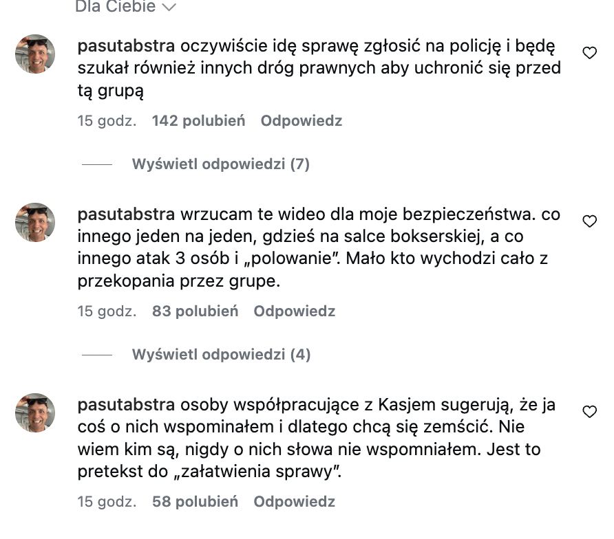 Komentarze Roberta Pasuta
