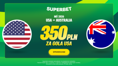 Bonus 350 PLN za gola USA z Australią
