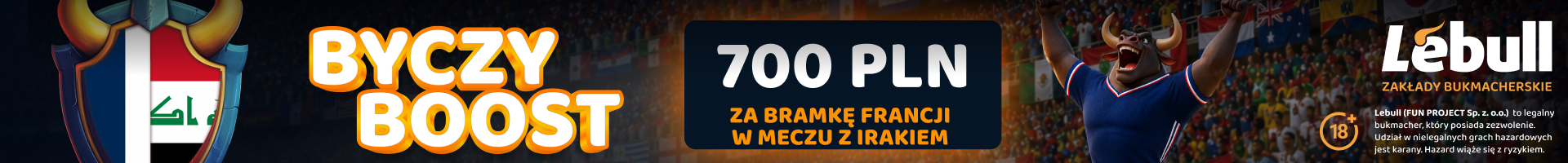 lebull francja vs irak bonus
