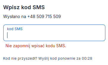 sts rejestracja krok 2