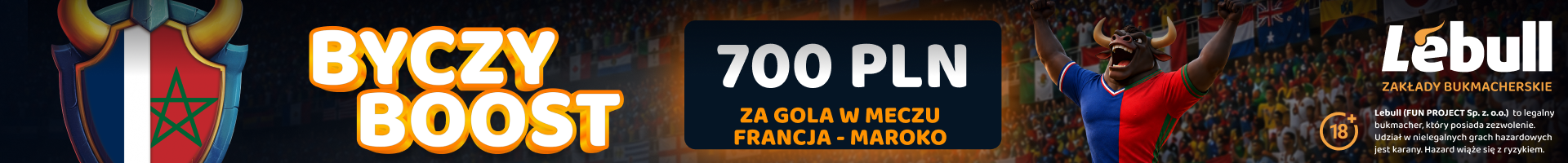bonus lebull na francja vs maroko