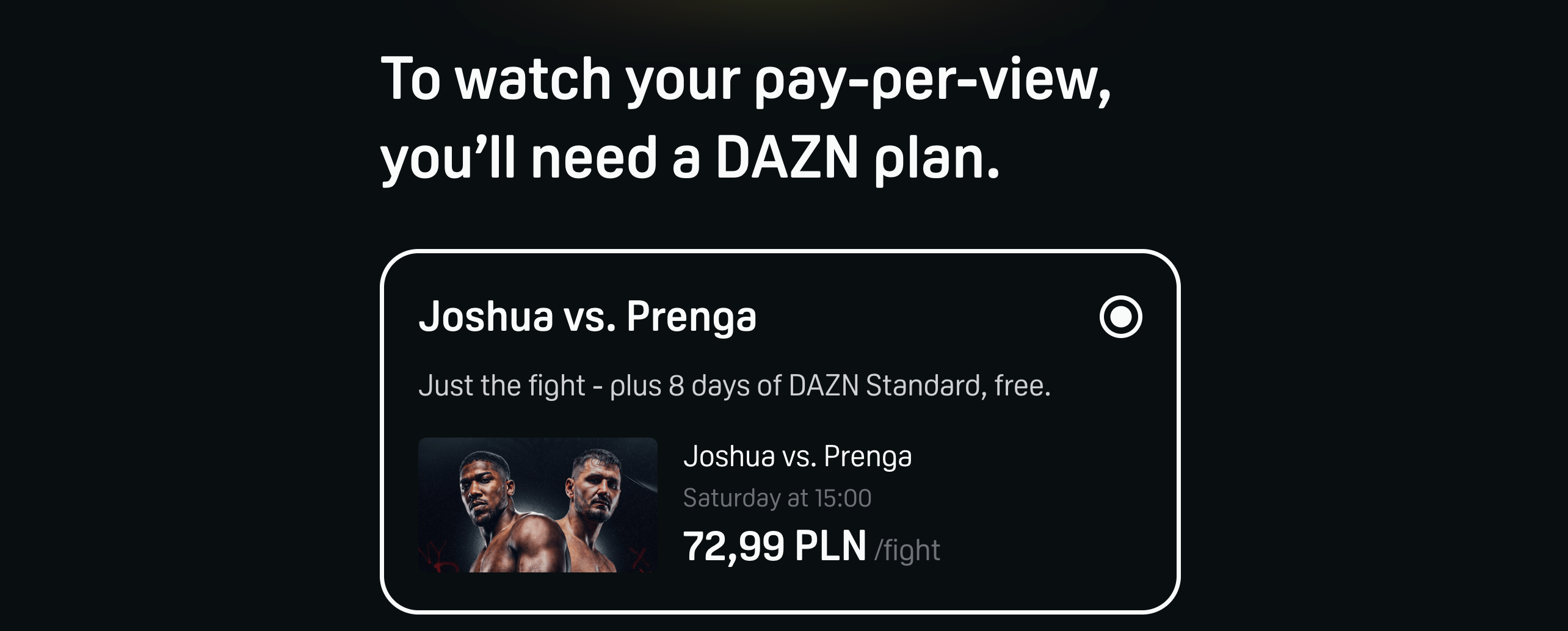 joshua prenga dazn