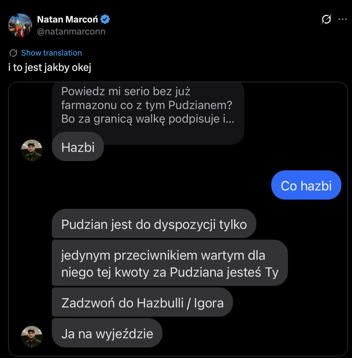 Marcoń Boxdel smsy
