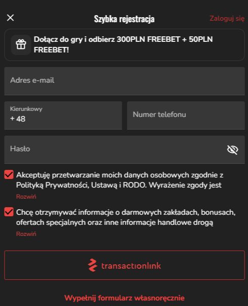rejestracja pzbuk krok 2