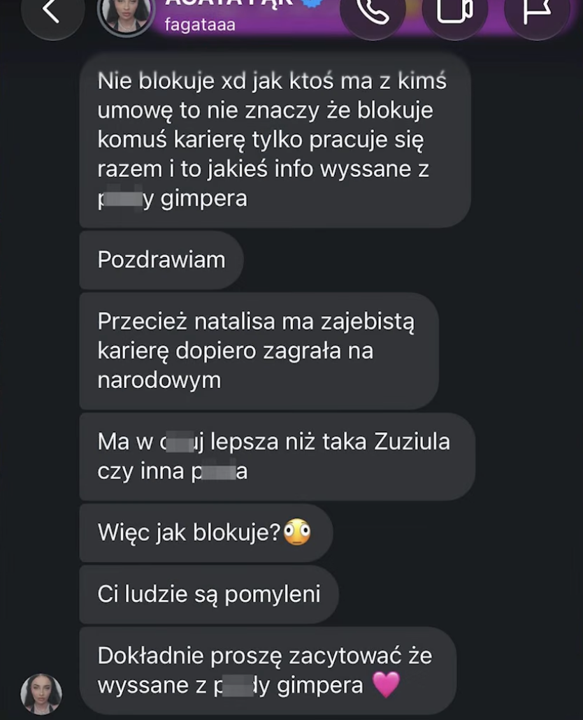 Fagata o relacji z Natalisą i tekstach Gimpera