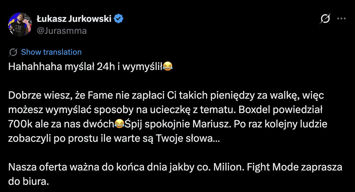 Łukasz Jurkowski do Grabowskiego