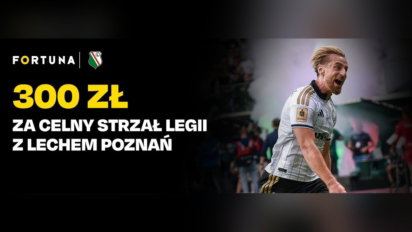 Bukmacher oszalał?! Bonus 300 PLN za celny strzał Legii z Lechem